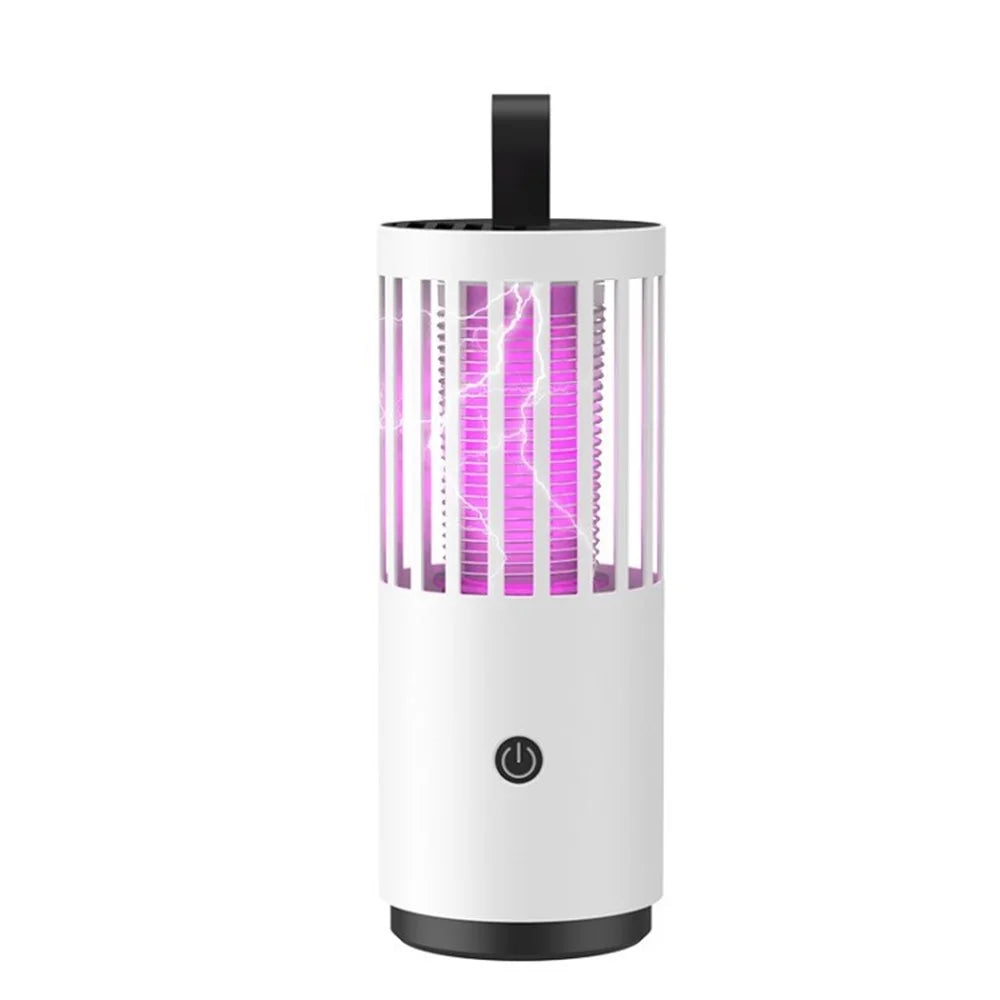 Portable Mosquito Killer Lamp USB Purple Light Mosquito Trap Zapper for Indoor Outdoor - White - 1