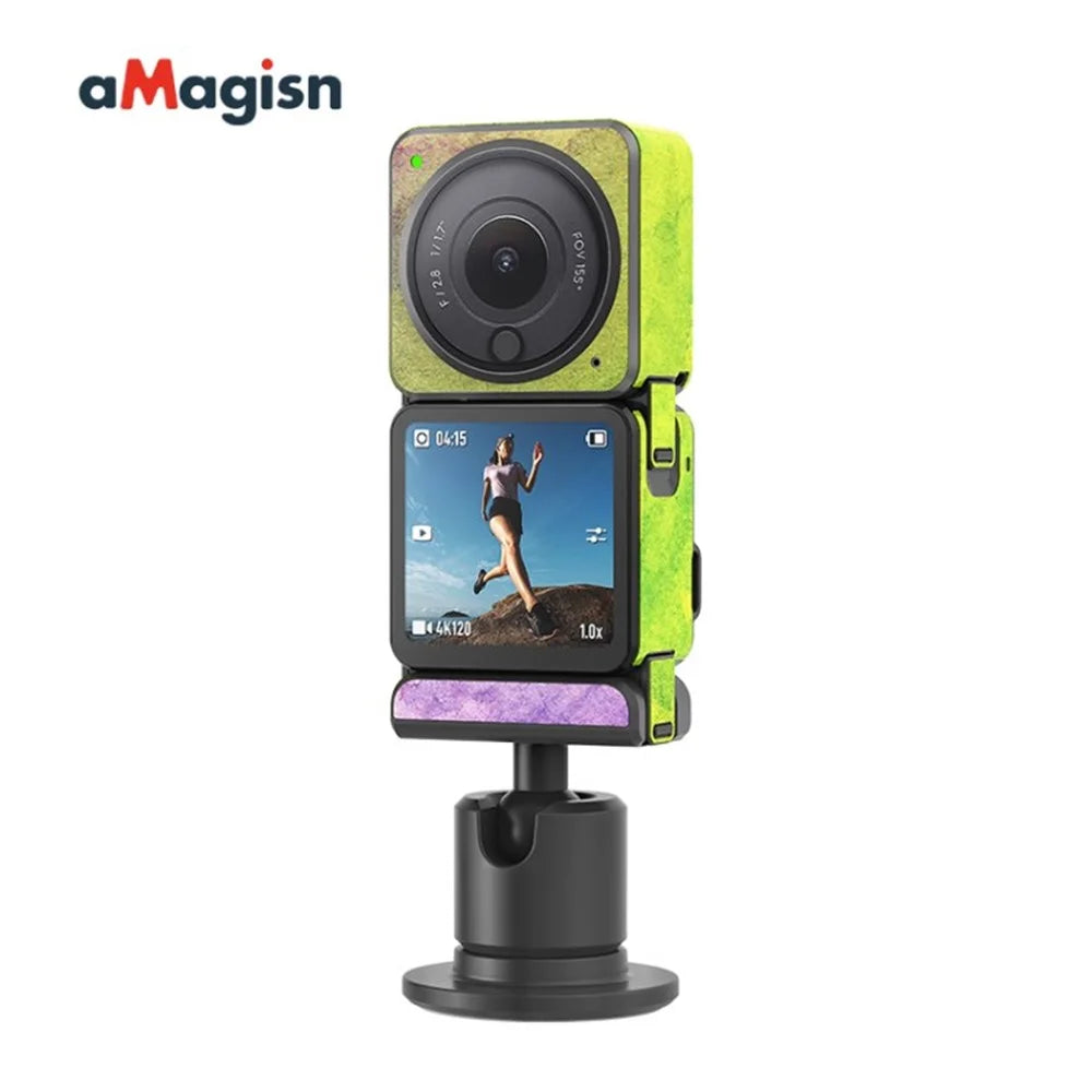 AMAGISN Protective Sticker Film Skin for DJI Action 2 Camera Protector Cover for DJI Action 2 Dual-Screen - Green - 1