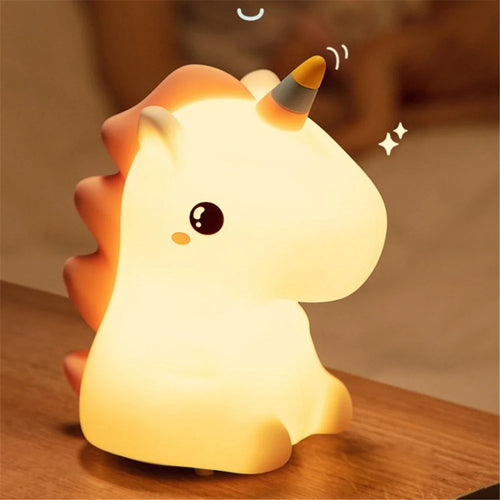 Color Changing Kids Light Tap Control Soft Silicone Lamp for Women Baby Girls Boys Gifts - 1