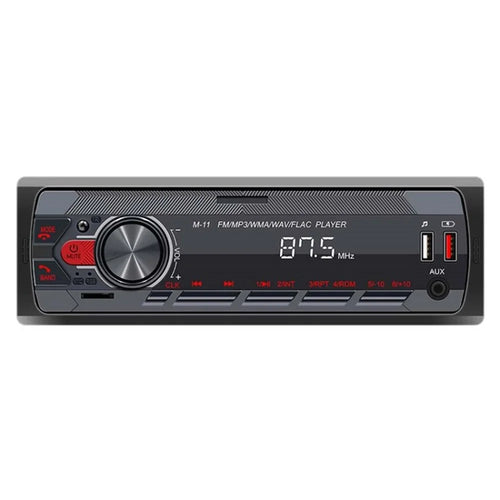 M11 12V FM Radio Car Audio Bluetooth-compatible Stereo Receiver MP3 Player with Colorful Light - Short Type - 1