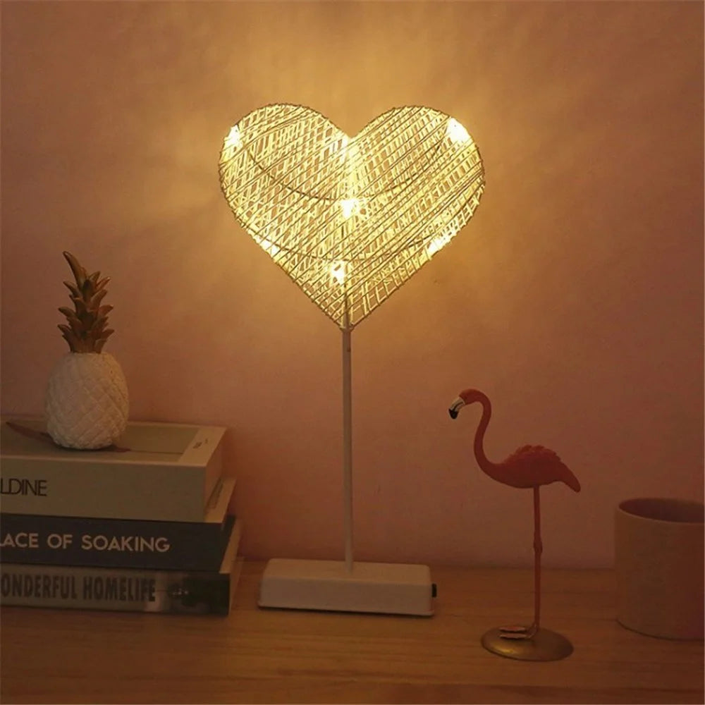 Decorative Table Lamp Christmas Moon Star Ramadan Desk Lamp - Love - 1