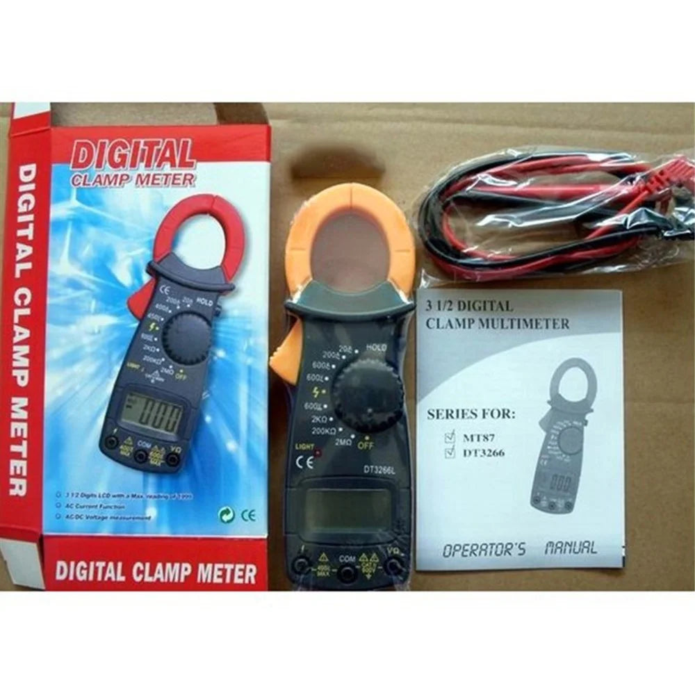 DT3266L 600A AC / DC Digital Clamp Meter Multimeter Current Voltage Tester (without Battery) - 2