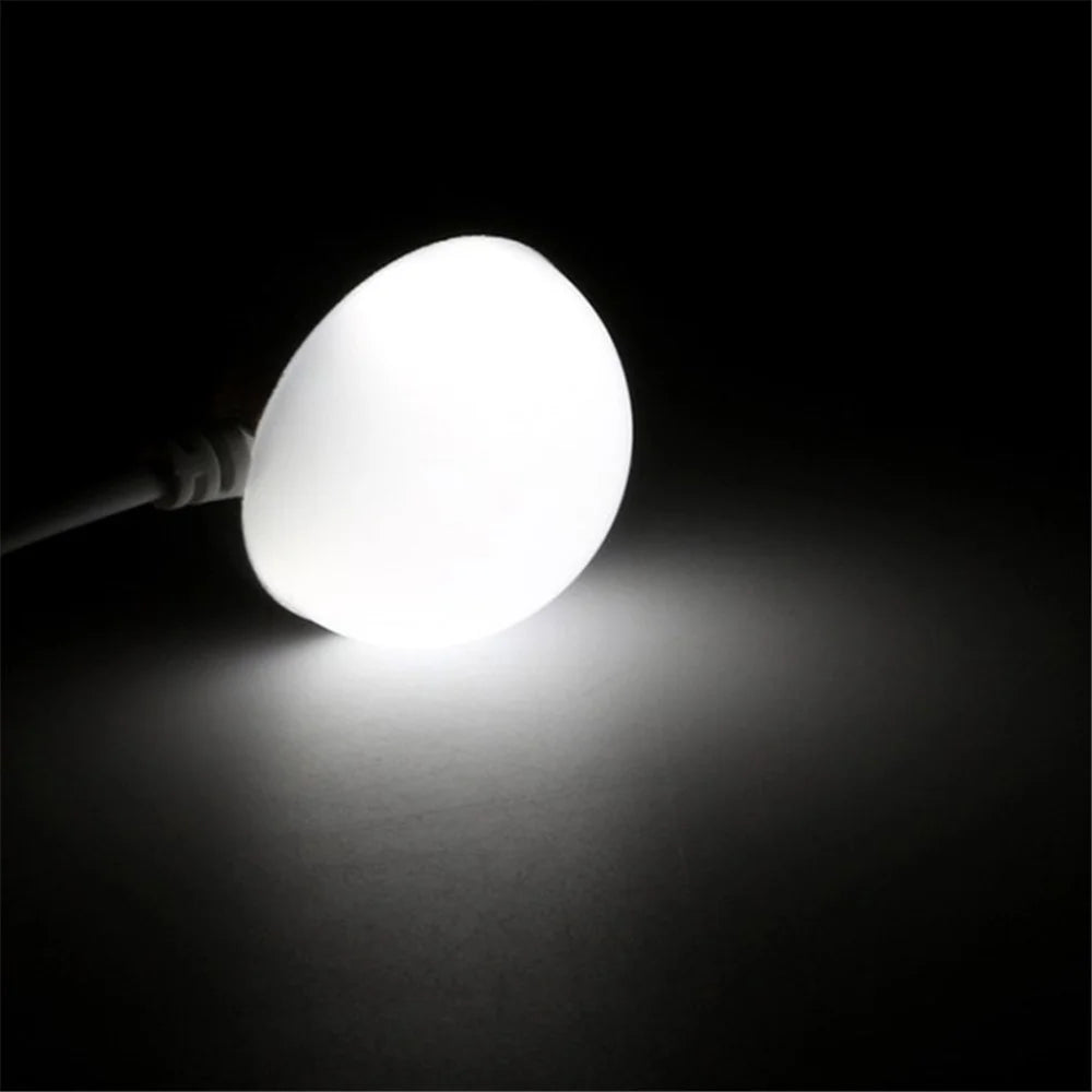 5V 2W USB Mini Light Bulb LED Night Light Energy Saving Magnetic Lamp for Bedroom - White - 1