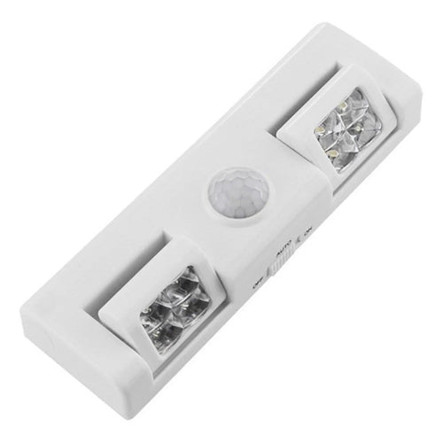 Energy-saving 8-LED Motion Sensor Stair Wall Light Wardrobe Cabinet Light - White - 1