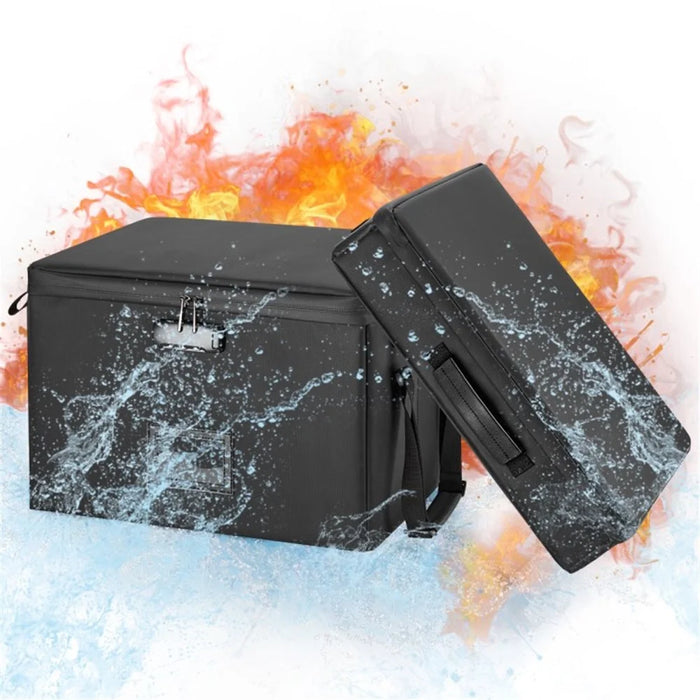MUIFA Fireproof Document Bag + File Box Collapsible Document Organizer for Letter / Legal Folder - 4