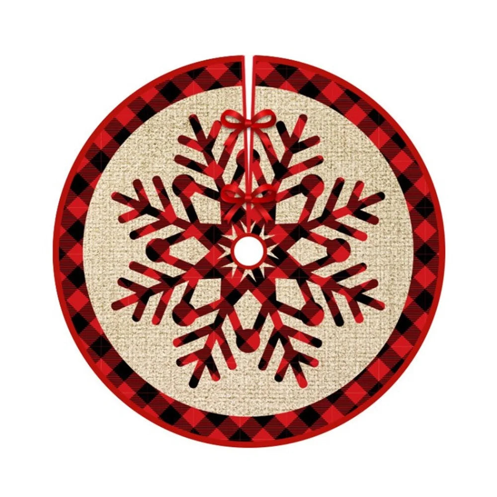 Christmas Tree Skirt Xmas Tree Decorations Tree Base for Holiday Home Decor Party Xmas - Style A - 1