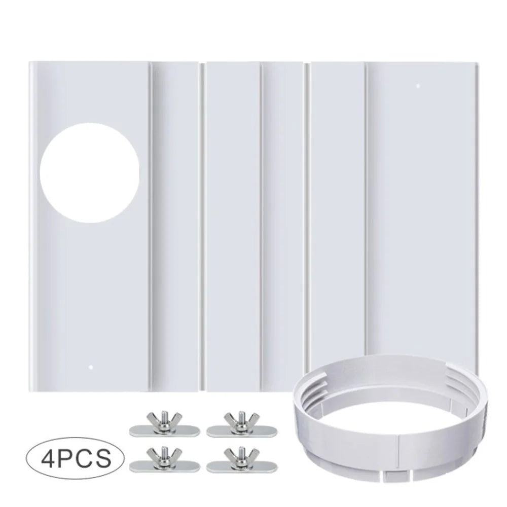Portable Air Conditioner Window Adapter Kit Sliding AC Vent Kit Plate for Exhaust Hose - 1