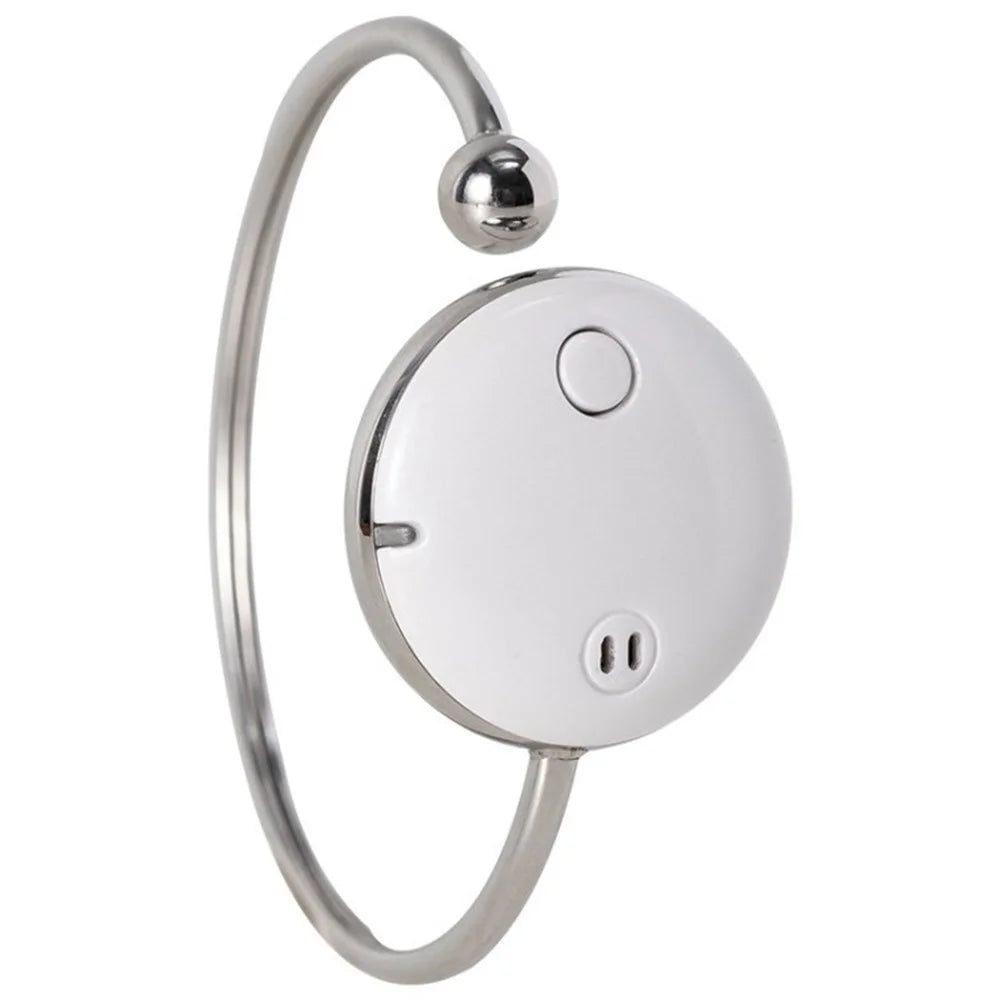 WT-M6 Ultrasonic Mosquito Repellent Bracelet Lady Anti Mosquito Watch Gift - White - 1