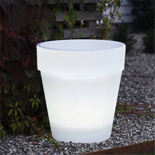 Solar Flower Pot Light Garden Lights Christmas Decoration Light Glowing Plant Pot - 1
