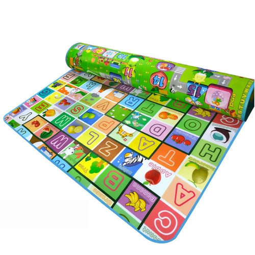 Foldable Kid Children Playmat Durable Double-sided Soft Baby Crawling Mat - Letter / Monopoly - 1