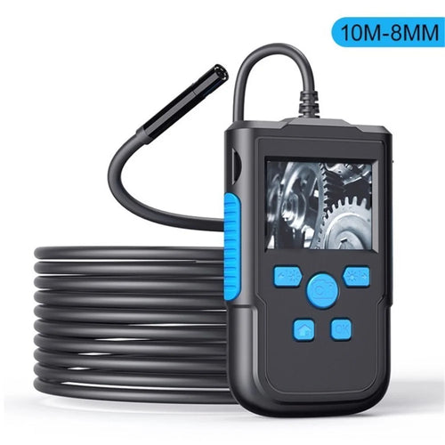 HD 1080P Industrial Borescope Camera 2.4 inch IPS Screen Waterproof Video Endoscopes for Home Pipe Automotive - 8mm / 10m Length - 1