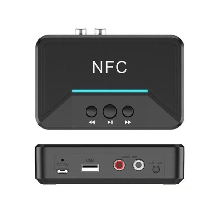 BT200 NFC Bluetooth-compatible Audio Receiver Transmitter Wireless 3.5mm AUX to 2 RCA Audio Adapter - 1