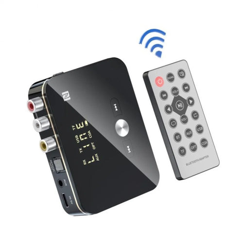 Bluetooth-compatible 5.0 Receiver Transmitter NFC Stereo Wireless Receiver Adapter AUX RCA Jack Mic Audio Adapter - 1