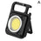 Mini COB Keychain Light 800 Lumens Bright Rechargeable Flashlight 4 Light Modes Portable Pocket Light Folding Bottle Opener - Black - 1