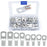 60Pcs / Set 6-25 Square Millimeter Round Tinned Copper Eyelet Electrical Terminals Kit Uninsulated Cable Ends Crimp Ring Eye Lugs - 1