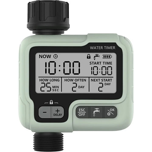 Sprinkler Timer Automatic / Manual Irrigation Watering Timer for Garden Lawn Child Lock Mode Automatic Mode Watering Faucet Sprinkler Timer - US Plug - 1
