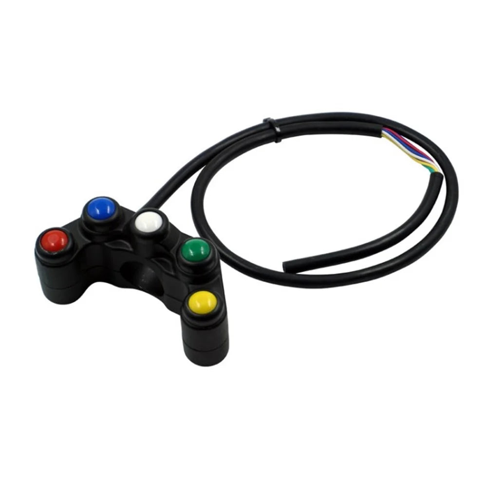12V Motorcycle Switch Signal Fog Light Start Switch Motorbike Horn Button ON OFF Start Kill Motorcycle Switch Control - 5 Functions - 1