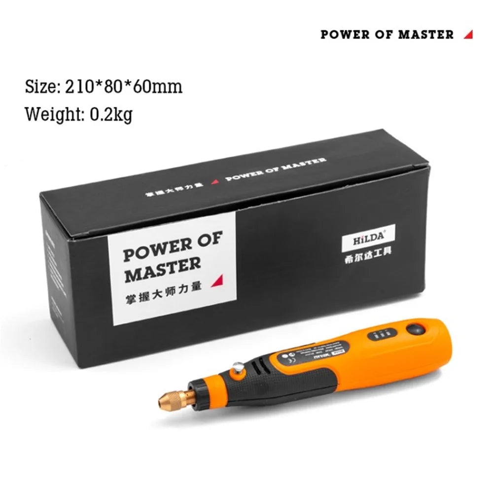 HILDA Rotary Electric Engraving Pen 3.6V Cordless Rotary Tool Polishing Drill Grinding Engraving Pen - Grinding Pen - 1