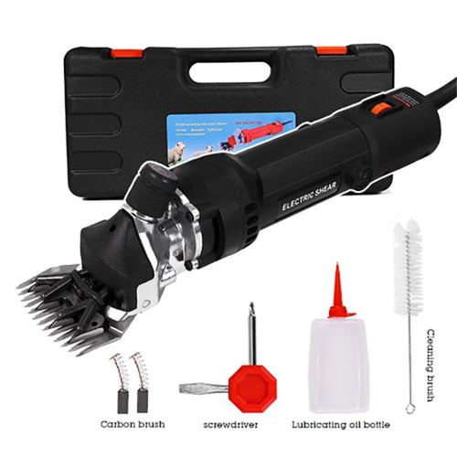 HILDA 1200W Upgraded Sheep Clipper 6 Speeds Electric Sheep Shear Farm Livestock Shearing Machine for Animal Hair Cutting - Black - 1