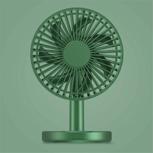 Mini Desktop Table Fan Adjustable Angle Portable Cooling Fan for Home Office Car Outdoor Travel - Green - 1