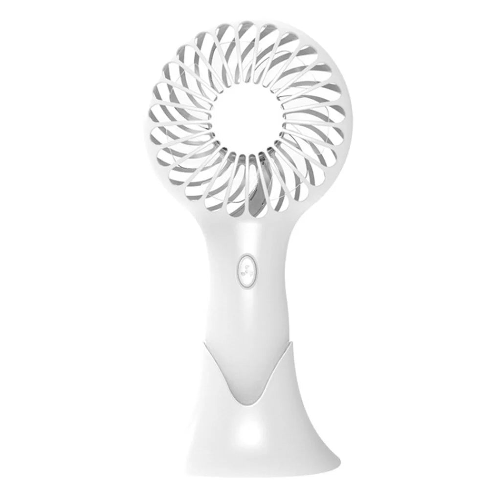 Handheld Mini Fan Desktop Quite Portable Cooling Fan Small Electric Fan for Home Office - White - 1