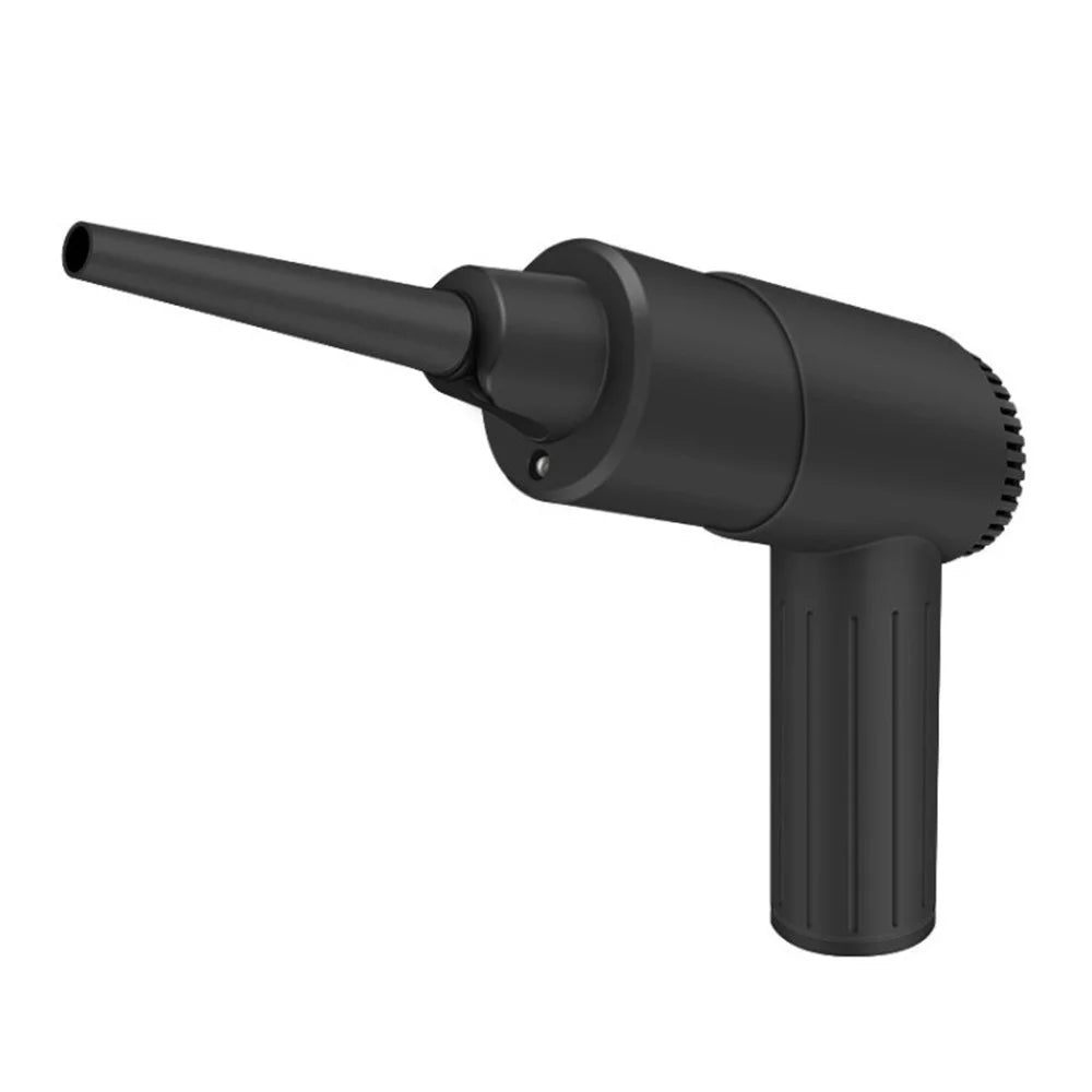 AD17 Computer Cleaner Cordless Electric Air Duster USB Keyboard Blower for Cleaning Dust Hairs Crumbs - Black - 1