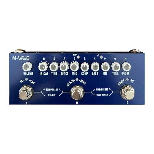 M-VAVE Cube Baby Bass Guitar Multi Effect Pedal Music Player for Electric Guitar Bass - 1