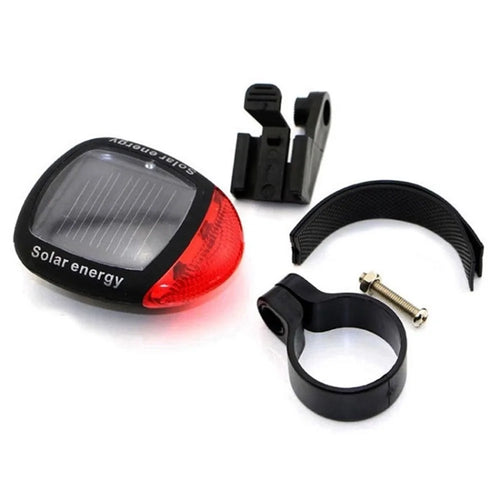 Super Bright Solar Bike Rear Light Set Rechargeable Front Light Bicycle Tail Light Waterproof Solar Headlight - 1