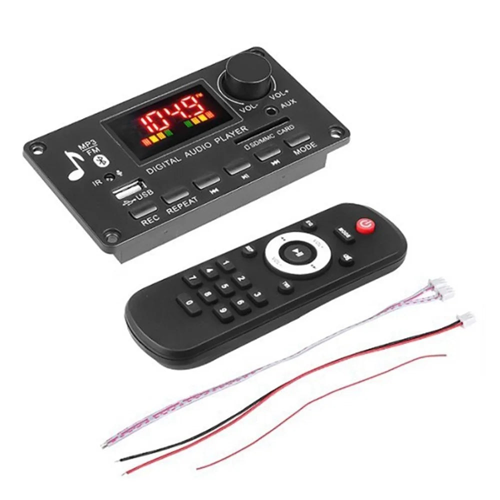 JQ D009BT Bluetooth-compatible Car Audio Player USB FM AUX Amplifier Auto FM Radio Module with Large Remote - 1