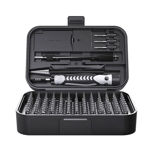 KING'SDUN 130-in-1 Precision Screwdriver Set 117 Magnetic Screw Bits Multi-Function Repair Tool Kit for Computer, Laptop - Black - 1
