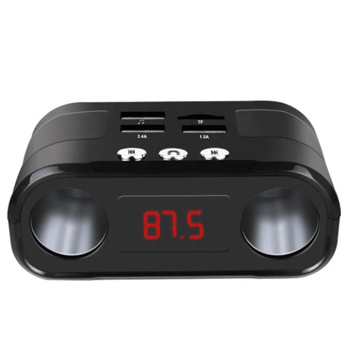 12-24V Car AUX Cigarette Lighter Dual-USB Car Phone Charger U Disk TF Card Player - 1