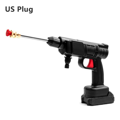 HILDA Cordless Car Washer 1500W Foam Generator High-Pressure Spray Gun for Gardening Pets Shower Patio Cleaning - US Plug - 1