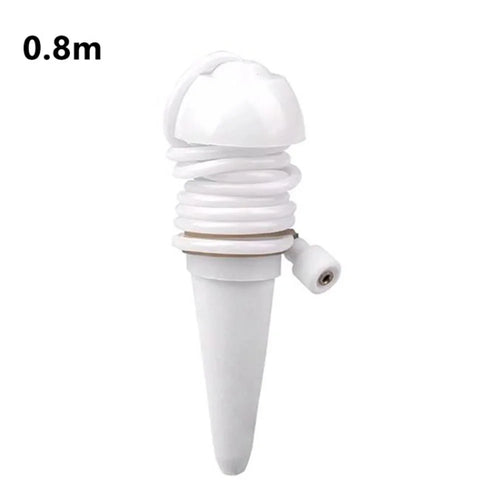 6Pcs Self Watering Spikes Adjustable Plant Watering Spikes Bottle Irrigation Waterier Device for Garden Plants - White / 0.8m - 1