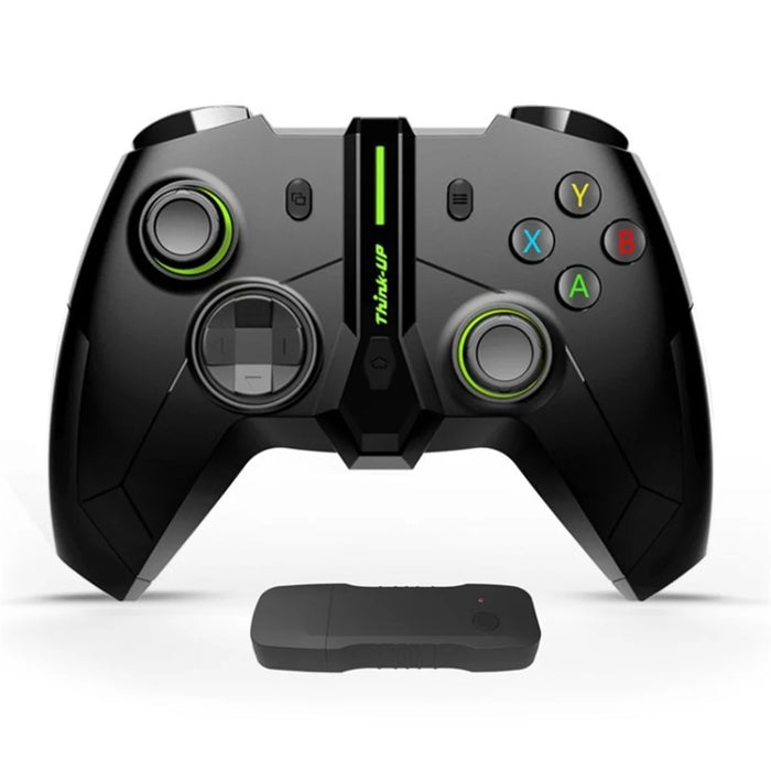 2.4G PC Gamepad Joystick Wireless Gaming Controller for Xbox One PC Windows 7 8 10 -  Black / Green - 1