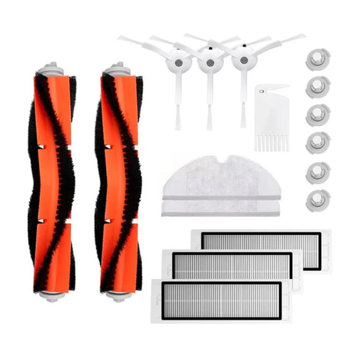 17Pcs / Set Hepa Filter Mop Cloth Brush Kit for Xiaomi 1 1S Roborock S5 S6 Pure Robot Sweeping Accessories - 1