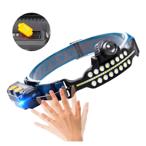 LED Rechargeable Headlamp Bright Head Light Telescopic Zoom Headlamp Flashlight - W690-1 - 1