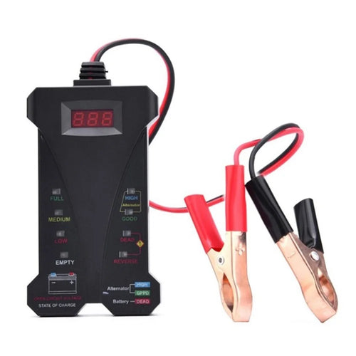 Car Battery Tester 12V Digital Automotive Tester Charging System Analyzer - 1