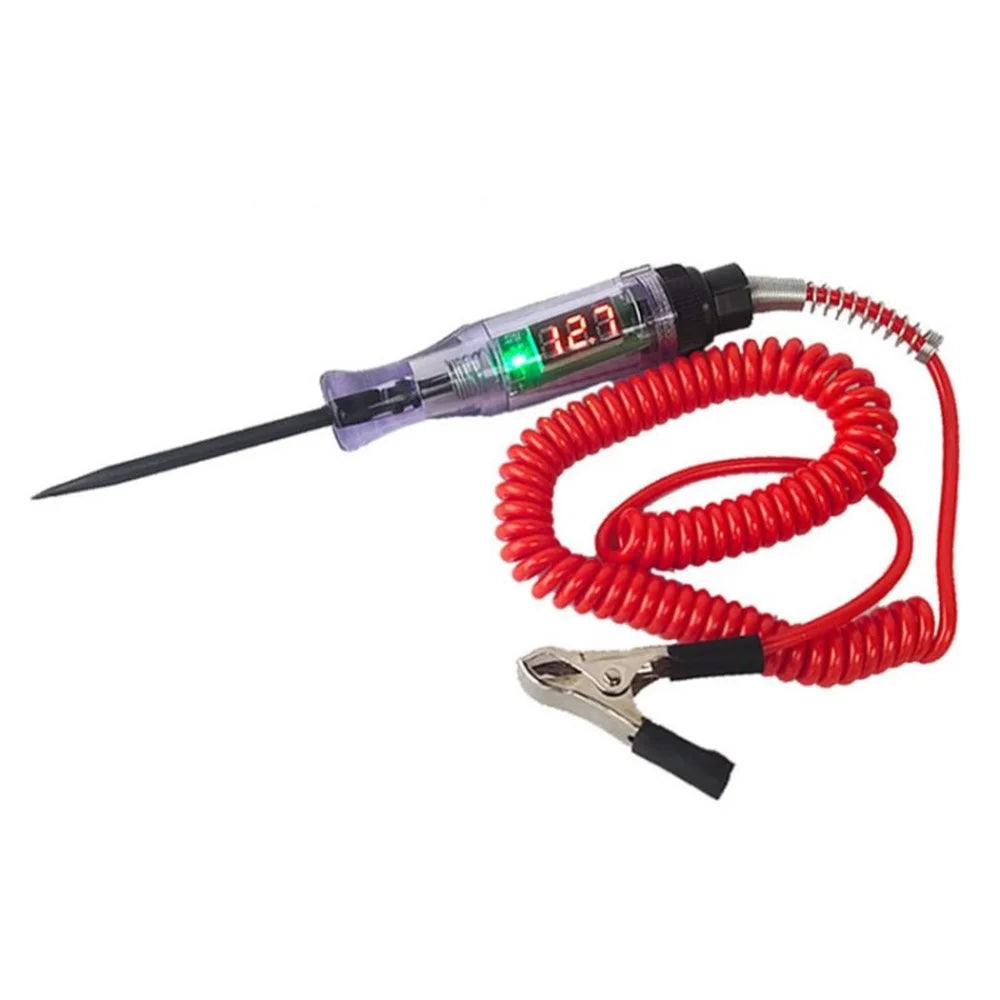 6V 12V 24V DC Car Truck Voltage Circuit Tester Pen Automobile Diagnostic Auto Repair Tools - Red - 1
