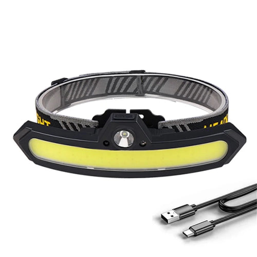 TD15802 COB Headlamp 1200mAh Rechargeable Fishing Headlight Outdoor Floodlight Flashlight - TG - 1