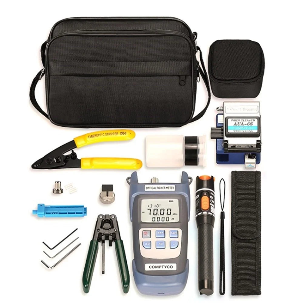 COMPTYCO AUA-6S Cold Splicing Kit FTTH Fiber Optic Termination Kit Optical Power Meter - 1