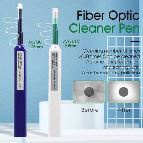 2Pcs FTTH Optical Fiber Cleaning Tool for SC FC ST LC Our SC / LC Connector 1.25mm / 2.5mm Fiber Cleaner Pens - 2.5mm SC + 1.25mm LC - 1