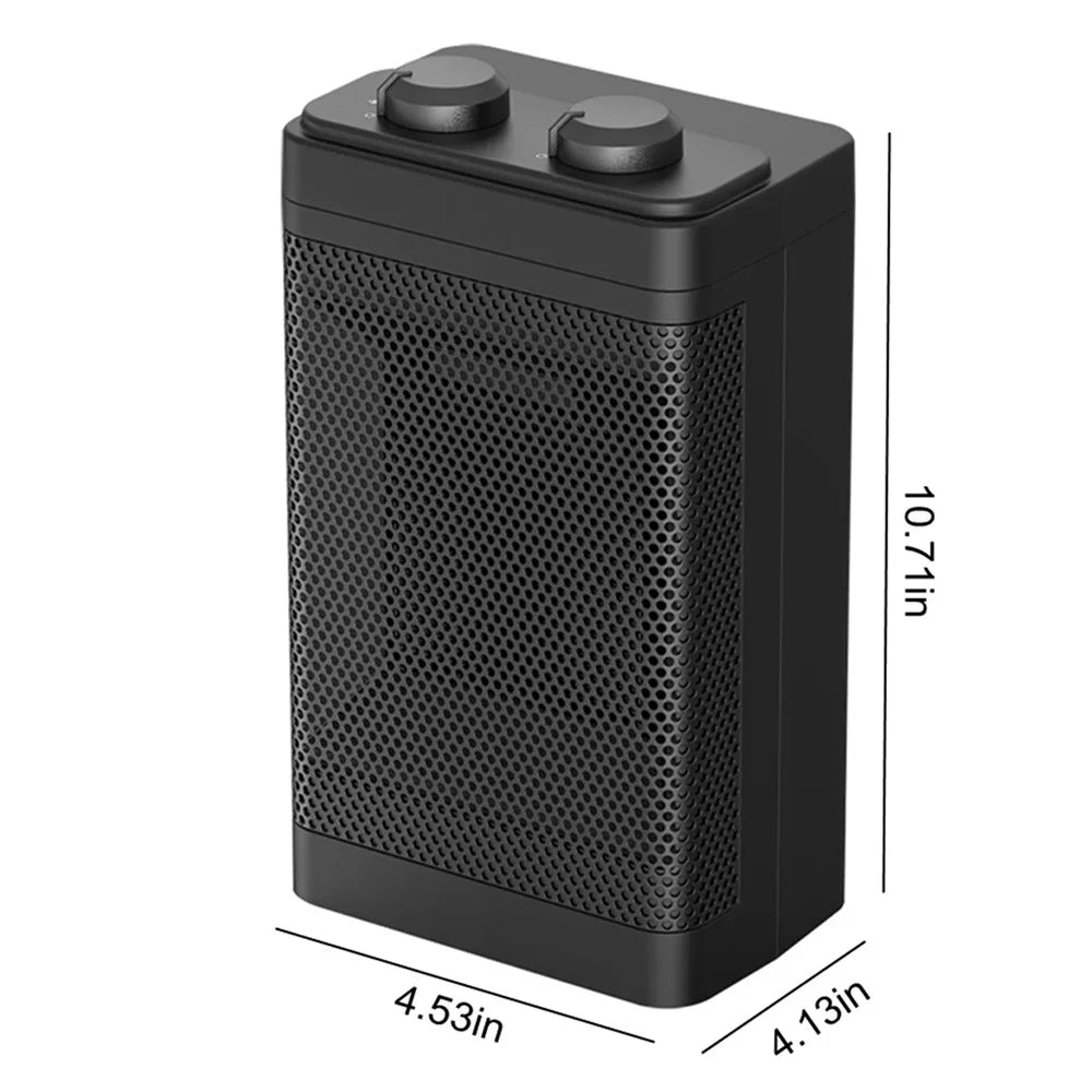 Electric Indoor Heater Thermostat PTC Fast Heating Fan for Home Office - YND - 1200F / US Plug - 7