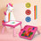 Erasable Doodle Board with Projection Lamp Drawing Learning Tool Kids Educational Toys Birthday Christmas Gifts - Red - 1