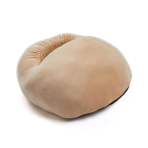 Electric Heated Foot Warmer USB Plush Cushion Foot Heater Heating Pad - Camel - 1