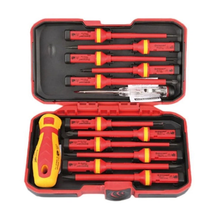 13-in-1 Electrician Hand Tools Insulated Screwdriver Set  Magnetic Slotted Bits Repair Tool - 1