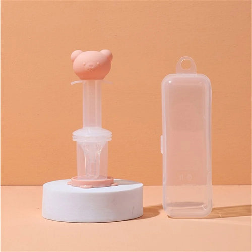 Baby Baby Oral Feeding Syringe Silicone Medicine Dispenser Feeding Pacifier (BPA-Free, No FDA Certificate) - Pink - 1