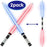 2Pcs Performing Light Up Sword 2-in-1 Collapsable Light Up Medieval Toy for Lightsaber Star Wars Fighters Warriors - 1