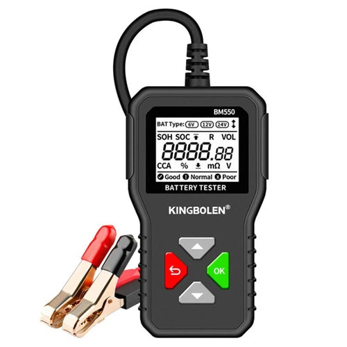 KINGBOLEN BM550 6V 12V 24V Car Battery Tester Tools Automotive Diagnostic Tools 100-2000 CCA Tester 2Ah-220Ah Battery Analyzer - 1