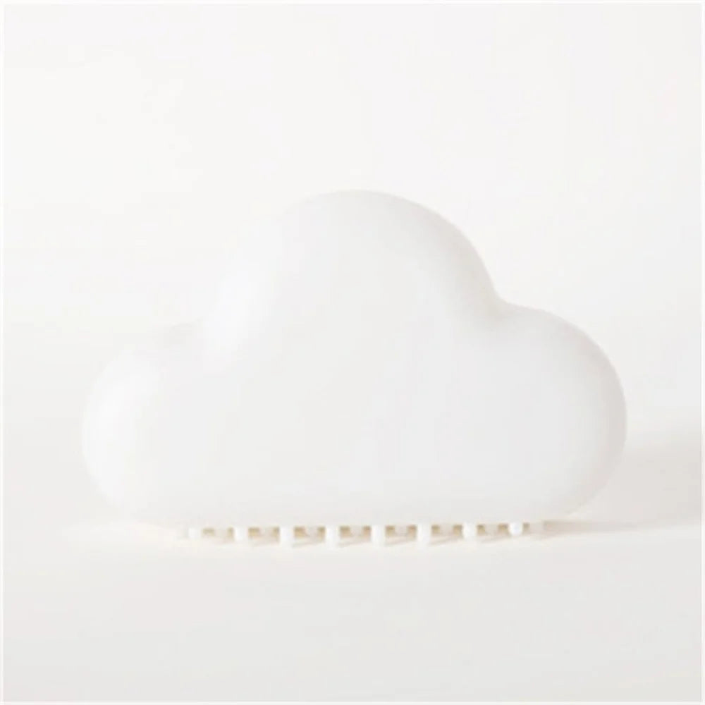 Voice-activated Cloud Light 450mAh USB Rechargeable Induction Bedroom Dormitory Wall Light Magnetic Corridor Light - White - 1