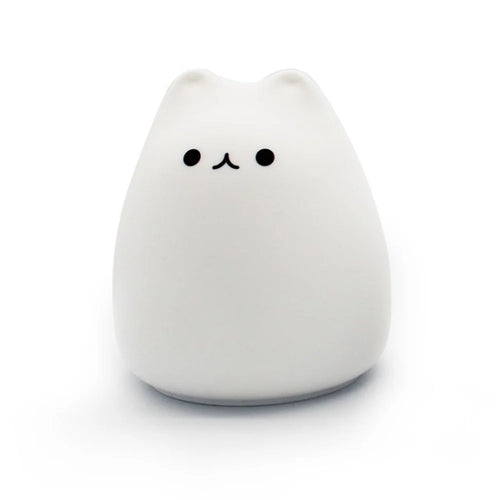 LED Cat Silicone Night Light Battery Powered Color Changing Children Bedroom Lamp Nursery Light - Smile Cat - 1